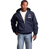 Reebok Dallas Cowboys Cumberland Full Zip Quilt Lined Hooded Jacket Medium