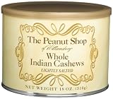 Review The Peanut Shop of Williamsburg  / The Peanut Shop of Williamsburg Indian Cashews, Salted, 18-Ounce Tins (Pack of 2)