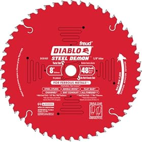 Freud Diablo D0848F 8 x 48-Tooth Steel Demon TCG Ferrous Cutting Circular Saw Blade 5 8... by Freud