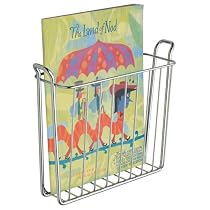 Classico Magazine Rack (Chrome) (8.5"H x 10.5"W x 3.5"D)