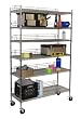 TRINITY NSF 6-Tier Chrome Shelving Rack