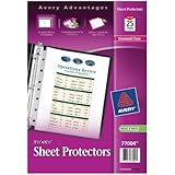 Avery Mini Heavyweight Sheet Protectors, 5.5" x 8.5", Pack of 25 (77004)