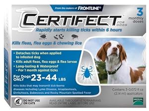 Certifect for Dogs 23-44lbs 3 month supply Certifect for Dogs 23-44lbs 3 month supply