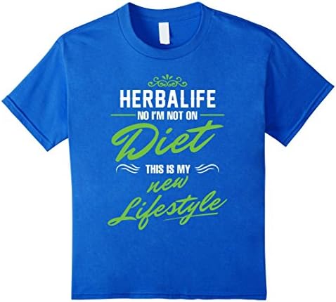 Kids Herbalife No Im Not On Diet This Is My New Lifestyle TShirt 4 Royal Blue