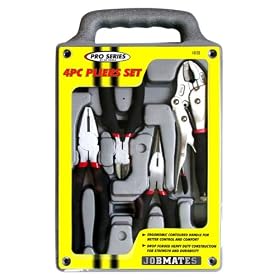 KR Tools 10132 Pro Series Jobmates 4-Piece Plier Set by KR Tools