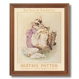 The Tale Of Tom Kitten Beatrix Potter Kids Room Home Decor Wall Picture Oak Framed Art Print