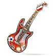 Electric Guitar Pin from the Artazia Collection #763 GP OP