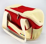 Hundetasche Schultertasche 53x20x30 cm CB02-103L bis 7kg rot Netzabdeckung