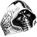 Men's Large Vintage Biker Gothic Casted Death Grim Reaper Skull Stainless Steel Punk Ring Silver Black Size 9