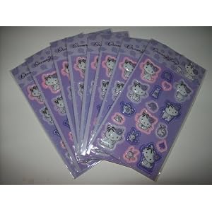 Hello Kitty Charmmy Sheet of Stickers Party Favors LOT OF EIGHT