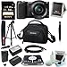 Sony NEX5T, NEX-5TL/B 16 MP Compact Interchangeable Lens Digital Camera Kit with 16-50mm Power Zoom Lens with NFC and Wifi sharing (Black) + Wasabi Power Battery for Sony NP-FW50 and Sony Alpha one battery and charger + Sony 64GB SD card + Sony LCS-VA15 Camcorder Case + 59-Inch Tripod + Kit