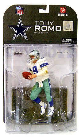 Childrens Toyshop  Toys : McFarlane Toys NFL Sports Picks Series 17 (2008 Wave 1) Action Figure Tony Romo 2 (Dallas Cowboys) Dirty Uniform