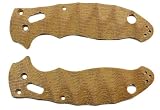 Grooved Micarta Canvas Scales for Spyderco Manix 2