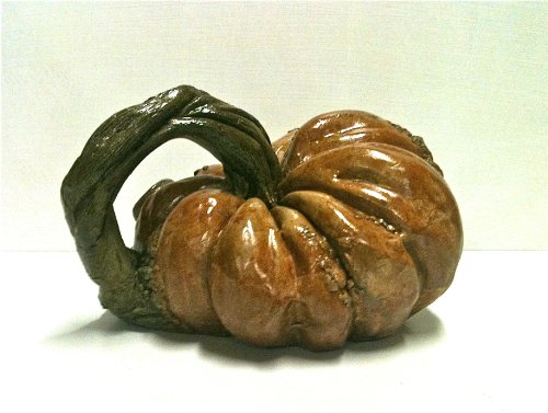 Decorative, Cast Stone Artificial Pumpkin Vine, Fall & Autumn Decor, Halloween Decoration