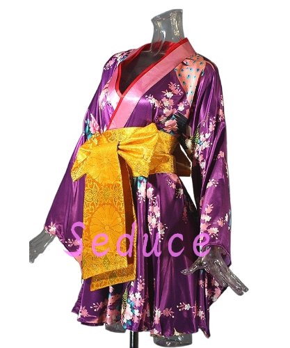 Cover image : ドレス着物ドレスミニドレス長帯豪華ゴージャスミニフレアードレス浴衣舞台コスプレ舞台ドレスパーティードレス小悪魔パープルSeduce200801202