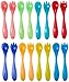 Nuby 16 Piece Wash or Toss Toddler Feeding Fork and Spoon Set