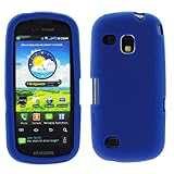 GTMax Soft Rubber Silicone Skin Cover Case - Blue for Verizon Samsung Conti ....