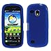 GTMax Soft Rubber Silicone Skin Cover Case - Blue for Verizon Samsung Continuum I400 Android CDMA Phone