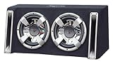 Lanzar VCHB212 Vector 2400 Watts Dual 12-Inch Slim Designed Bass Box Enclosure