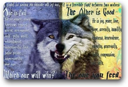 23.6"(L) x 15.7"(W) Cool And Special Design Wolf Doormat,Indoor/Outdoor Floor Mat