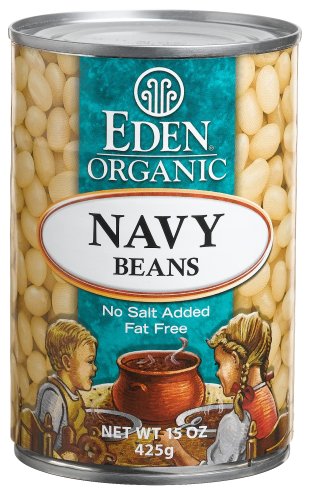 Eden Organic Navy Beans, 15-Ounce Unit (Pack of 12) by Cannellini Beans