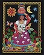 Janlynn Folk Art Counted Cross Stitch Kit 10"X12" 14 Count 23-0509, 1 Item(s)/Order