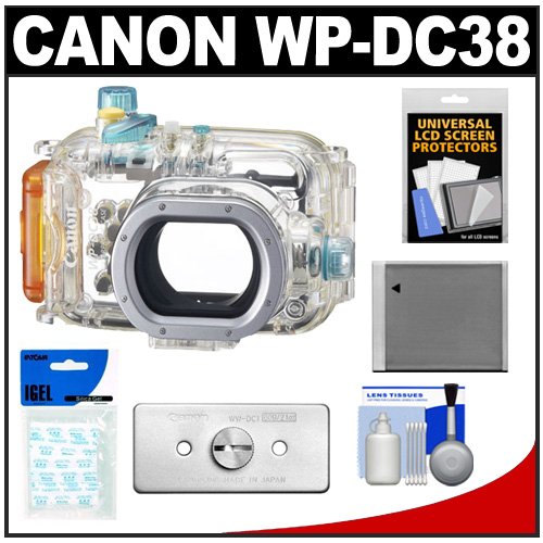 Canon WP-DC38 Waterproof Underwater Housing Case with Battery + Weights + Accessory Kit for PowerShot S95 Digital Camera