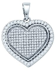 0.81CT DIAMOND HEART PENDANT