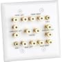 Datacomm 45-0070 7.2 Surround Sound 2-Gang Plate (White)