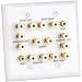 Datacomm 45-0070 7.2 Surround Sound 2-Gang Plate (White)