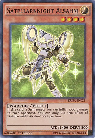 Yu-Gi-Oh! - Satellarknight Alsahm (DUEA-EN021) - Duelist Alliance - 1st Edition - Super Rare