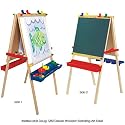 Melissa and Doug 1282 Deluxe Wooden Standing Art Easel & Melissa and Doug 1486 Easel Paper Roll 18in X 75ft