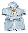American Baby Company 0-9 Months Organic Terry Baby Bath Robe, Blue