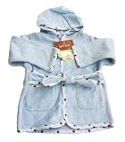 American Baby Company 0-9 Months Organic Terry Baby Bath Robe, Blue