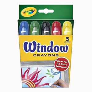 Crayola 52-9765 - 5 Fenstermalstifte