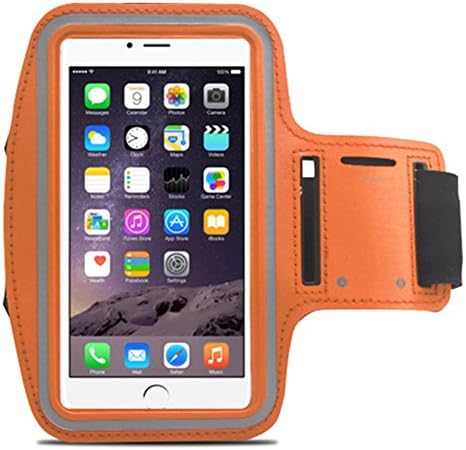 Lt044 Iphone6 Plus Armband , Xboun[sport]style Sweatproof [Vogue] Apple Iphone6 Plus Armband 5.5 Inch Easy Fitting Sport Running Armband with Premium Flexible Case Combo for Iphone 6 Plus Cover (Orange)