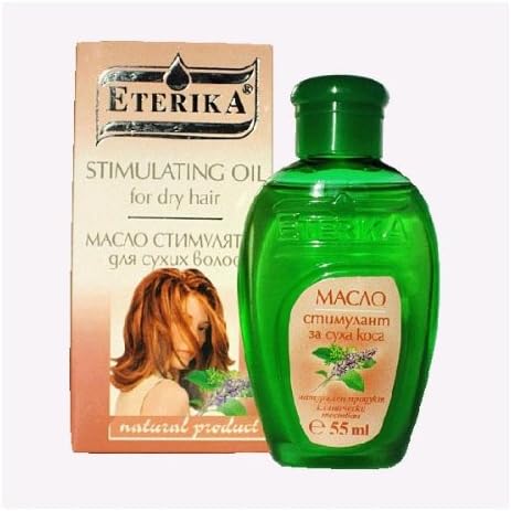 Hair Stimulant Oil For Dry Hair - 1 x 55 ml / 1.86 Fl. Oz. 100% Pure Natural Product - ETERIKA