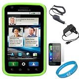 (Grey & Green) Vertex Duo Protector Case with Screen Protector for Motorola ....