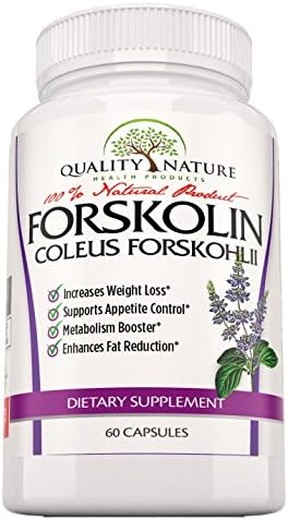 Pure Forskolin Extract for Weight Loss - Natural Fat Burner, Appetite Suppressant Supplement for Women &amp; Men - Standardized to 20% in One Capsule