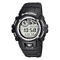 Casio G-Shock G-2900F-8 Digital Quartz Sports Multifunction Watch with Chronograph, Alarm, Date Indicator, Black Rubber Strap, Water Resistant to 20 bar