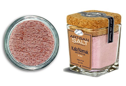 Kala Namak  Black Salt (Fine) Artisan Cork Jar 7 Oz by Salt Works