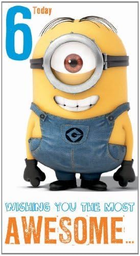 Despicable Me 2 Age 6 Birthday Card by Danilo Promotions