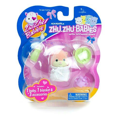 51%2BwH8yP5tL Zhu Zhu Baby Snuggems with Accessories Orange