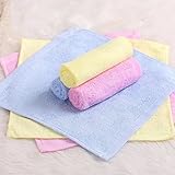 5 Pack Premium Super Soft Bamboo Baby Washcloths, Reusable Baby Wipes, 10 x 10 inches Premium Bamboo, Assorted Colors With Ribbon - Baby Gift/Shower - Style 4