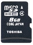 TOSHIBA microSDHCメモリカード 8GB SD-MD008GAの画像