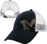 Michigan Wolverines Women's New Era Jersey Shimmer Adjustable Trucker Mesh Strapback Hat