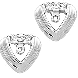 Platinum Diamond Earring Jackets - 0.09 Ct.