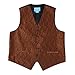 EGC1B02A-2XL Brown Black Patterned Gift for Husband Waistcoat Woven Microfiber Boyfriend Presents XX-Large Vest By Epoint