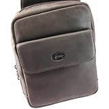 Bag them for leather for men "Peau De Pèche" brown.