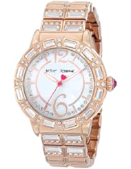 Betsey Johnson Womens BJ00274-03 Analog Display Quartz Rose Gold Watch